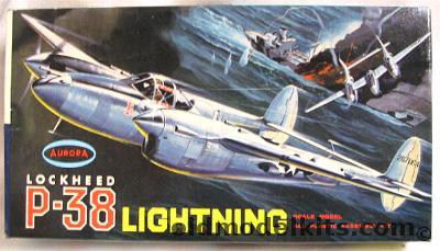 Aurora 1/84 P-38 Lightning Texas Ranger Noseart, 498-49 plastic model kit